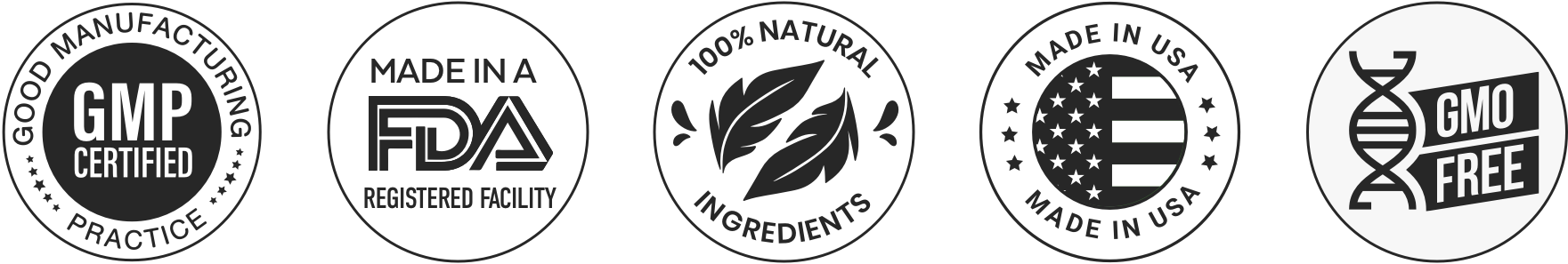 Natural, Non-GMO, Gluten Free, No Stimulants